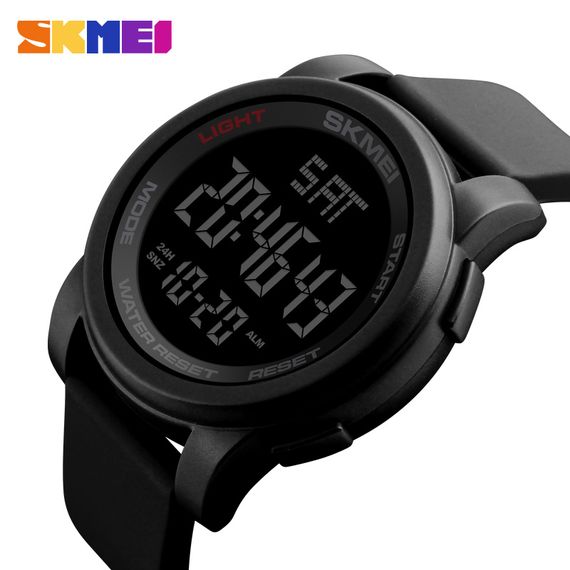 Чоловічий годинник Skmei 1257BK All Black | Зображення 2