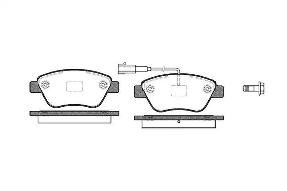 Колодки передні гальмівні FIAT 500/PUNTO/QUBO/SKODA SUPERB/CITROTheN NEMO 0.9-1.8 07-, WOKING (P95831 | Зображення 8