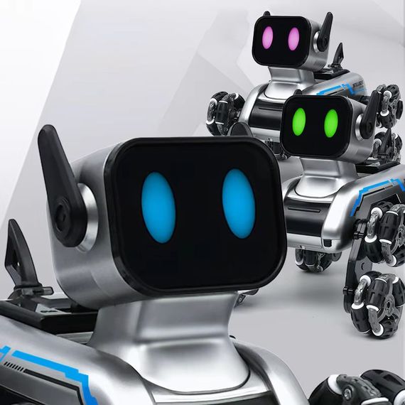 Радіокерований робот-пес Stunt Robot Dog · Механічний собака - робот на колесах з вбудованим динаміком та LED підсвіткою | Зображення 2