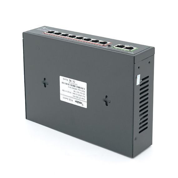 POE комутатор Merlion 8 POE 10/100 + 2 RJ45 10/100 + вбудований блок живлення 52V 1.8A | Зображення 1