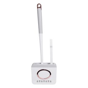 Комплект аксесуарів для туалету з підставкою 13×5.5×42 (см) Сірий HP-35015-48G