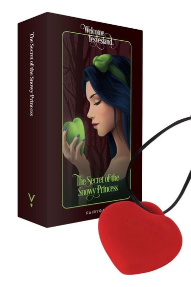 Мини-вибратор «Сердечко» FairyGasm PleasureStone red, 9 режимов, на шнурке sexstyle