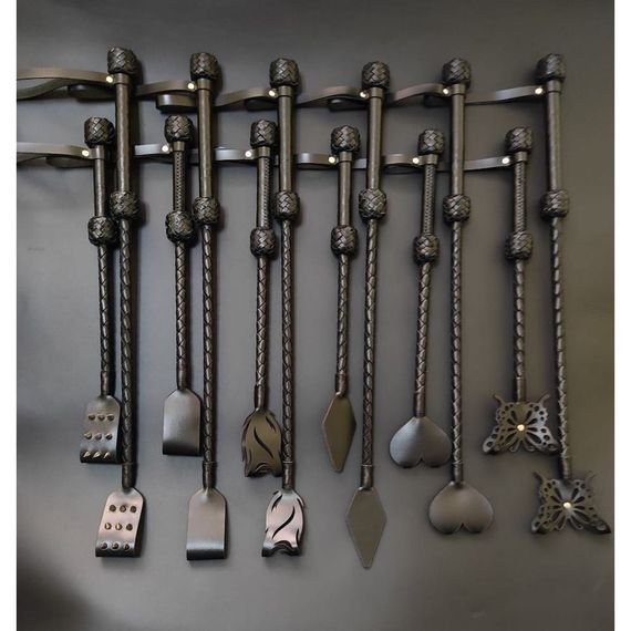 Стек БДСМ Candy Hero шкіра, короткий, чорний | Зображення 2