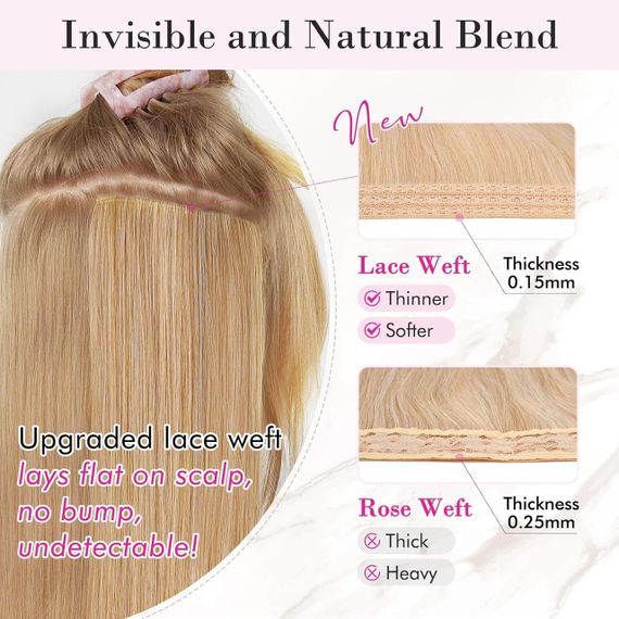 Накладне волосся на кліпсах REECHO 4 шт., 60 см, середньо-коричневий | Зображення 3