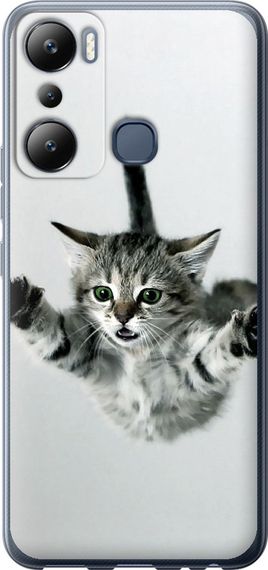 Чехол на Infinix Hot 20i Летящий котёнок "2322u-2964-17620"