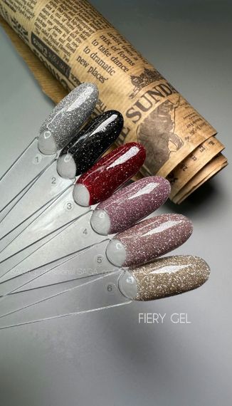 Світловідбиваючий гель-лак SAGA 04 Fiery 9мл | Зображення 2