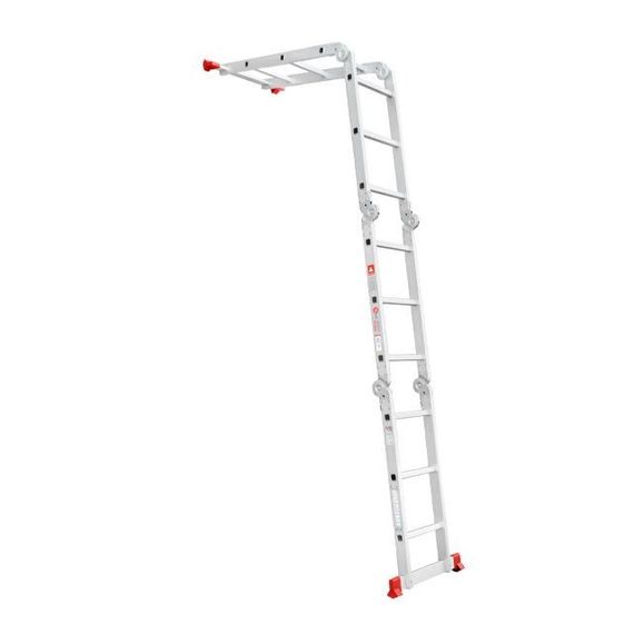 Драбина з алюмінію, багатофункціональна, трансформер, 3,70 м INTERTOOL LT-0030 | Зображення 3