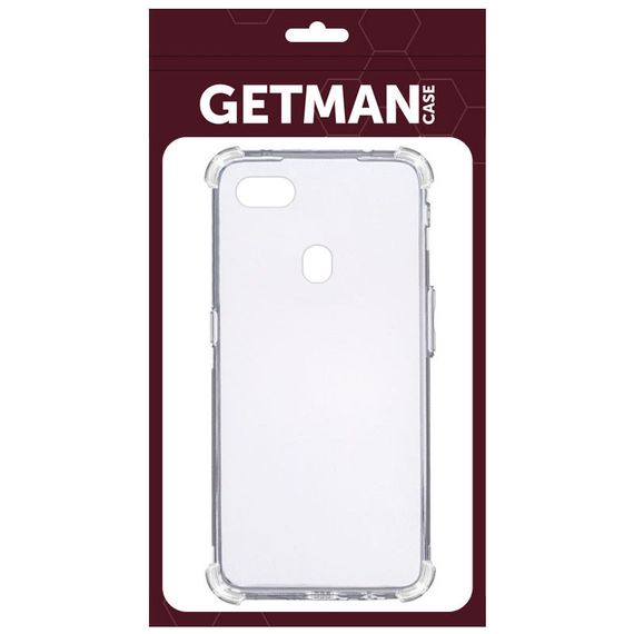 TPU чохол GETMAN Ease logo посилені кути для Oppo A73 (2017) Безбарвний (прозорий) | Зображення 1
