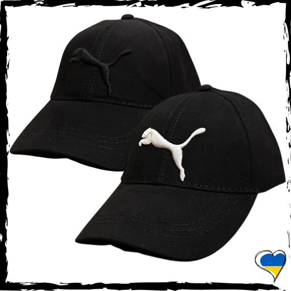 Кепка Puma. Кепка Пума черная, вышитый лого. Унисекс, черный. Шапка 57-59р | Зображення 1