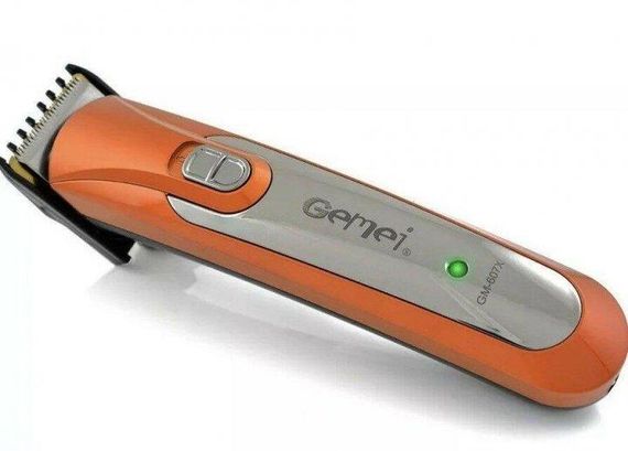 Аккумуляторная мужской триммер для бороды усов и тела Gemei Gm-607 машинка для стрижки | Зображення 4