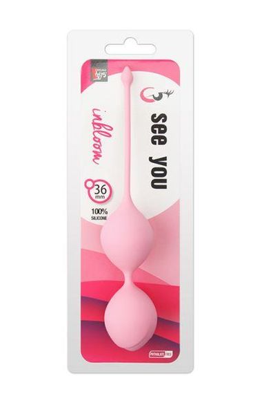 Вагінальні кульки DreamToys ALL TIME FAVORITES 90 гр. зі зміщеним центром тяжкості, рожеві Sex Aura | Зображення 1