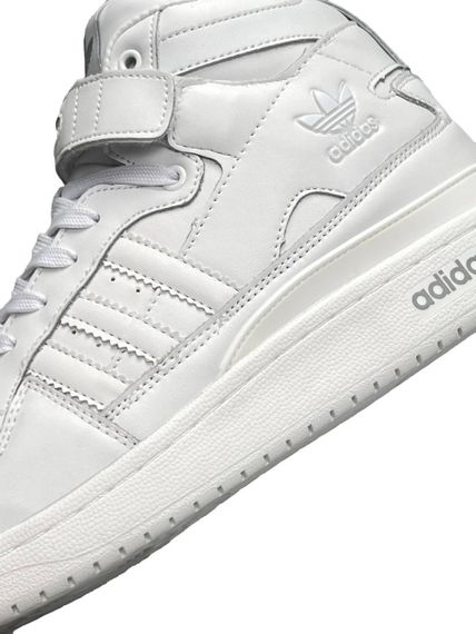 Чоловічі кросівки A-d-i-das Forum 84 High All White весна / літо / осінь 46 30 см | Зображення 7