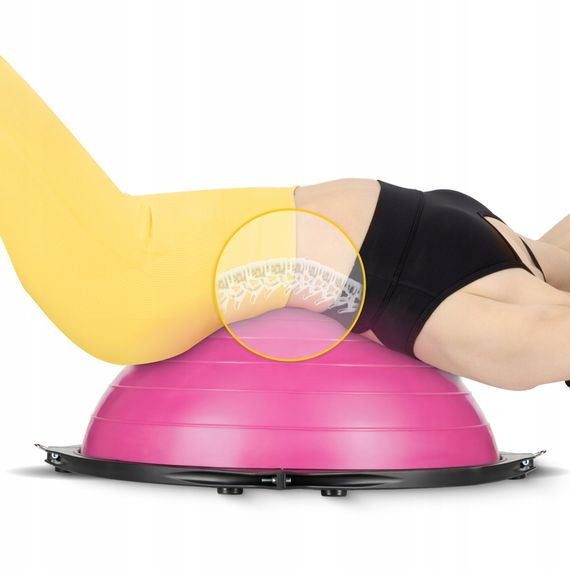 Балансувальна платформа 4FIZJO Bosu Ball 60 см Pink (P-5905973402453) | Зображення 6