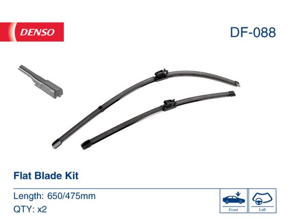Комплект склоочисників DENSO DF-088 Flat Blade Kit 650/475 мм