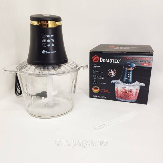 Кухонный измельчитель для круп мяса дома Domotec, Блендер для пюре и коктейлей, Высокомощный блендер XV-42 | Зображення 4