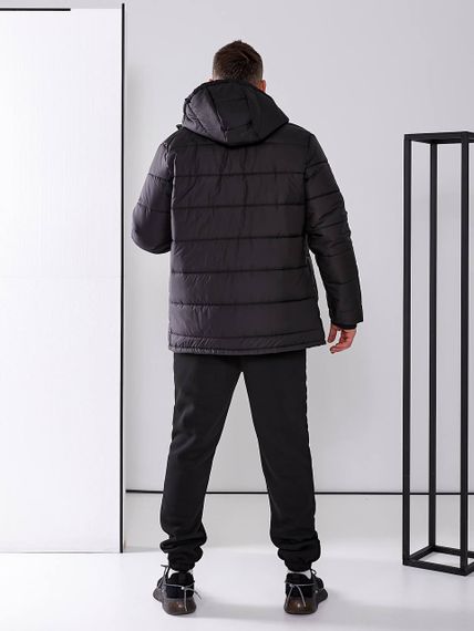 Чоловічий спортивний костюм трійка колір чорний р.XL 448009 | Зображення 1