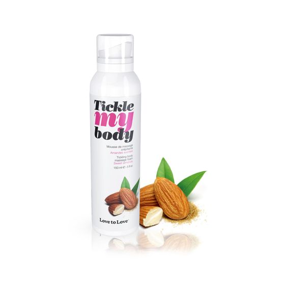Масажна піна Love To Love TICKLE MY BODY SWEET ALMONDS (150 мл) зволожувальна, Солодкий мигдаль | Зображення 1
