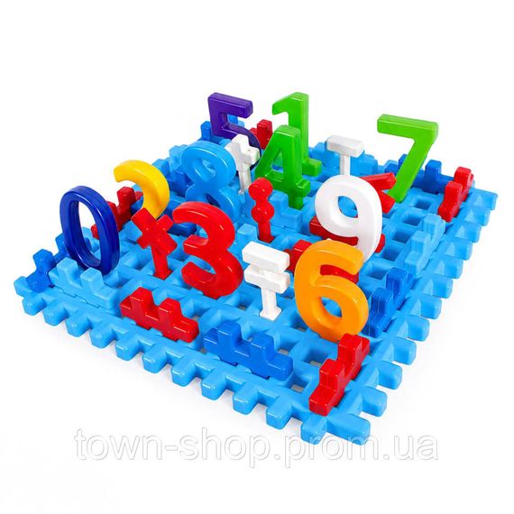Развивающий набор "Математика №1" 114/19BMS(Blue) платформа 37х37 см