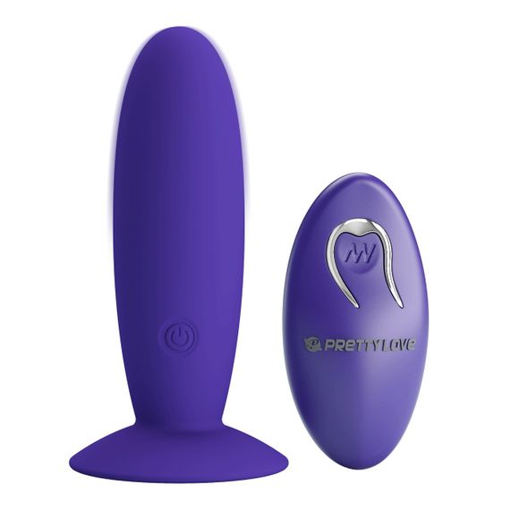 Анальна пробка з пультом керування PRETTY LOVE REMOTE CONTROL VIBRATING PLUG 12 function Sex Aura | Зображення 1