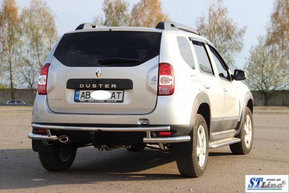 Задня дуга AK005-Special (нерж.) для Renault Duster 2008-2017 рр | Зображення 1