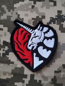 Шеврон єдиноріг (серце)