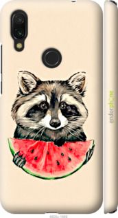 Чохол на Xiaomi Redmi 7 Єнотик з кавуном "4605m-1669-2448"