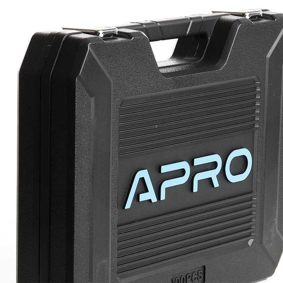 Набір насадок і інструментів CrV 1⁄4, 1⁄2 (90Т) (100 шт.) APRO 2514001 | Зображення 4