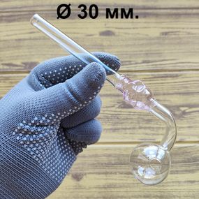 Стеклянная трубка Skull Turn Oil Pink