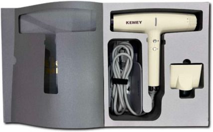 Фен для волосся з потужністю 2200 Вт, іонізацією та складною ручкою Stylist KM-H3 (42222-KM-H3_2532) | Зображення 1