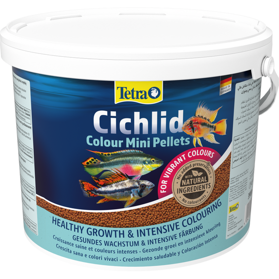 Корм Tetra Cichlid Colour Mini для невеликих цихлід для яскравості забарвлення гранули 10 л
