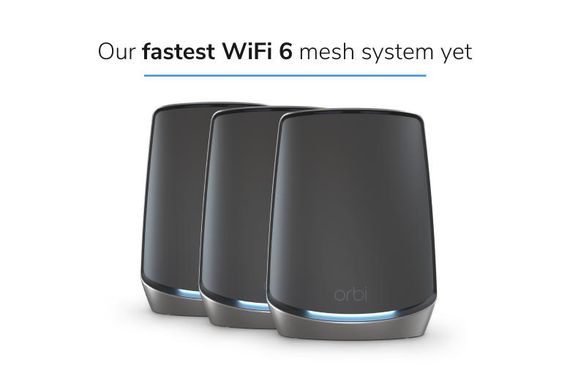 Система WiFi-Mesh NETGEAR Orbi RBK863SB AX6000, 3мод, чорний (RBK863SB-100EUS) | Зображення 2