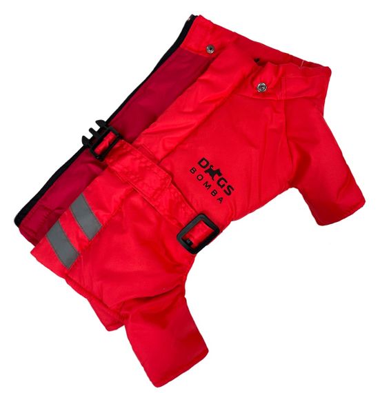 Зимовий комбінезон з поясом червоний R-22 | Зображення 2