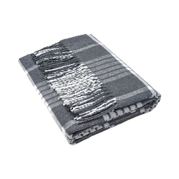 Плед бавовняний HORACE сірий Love You 140 x 200 см | Зображення 2