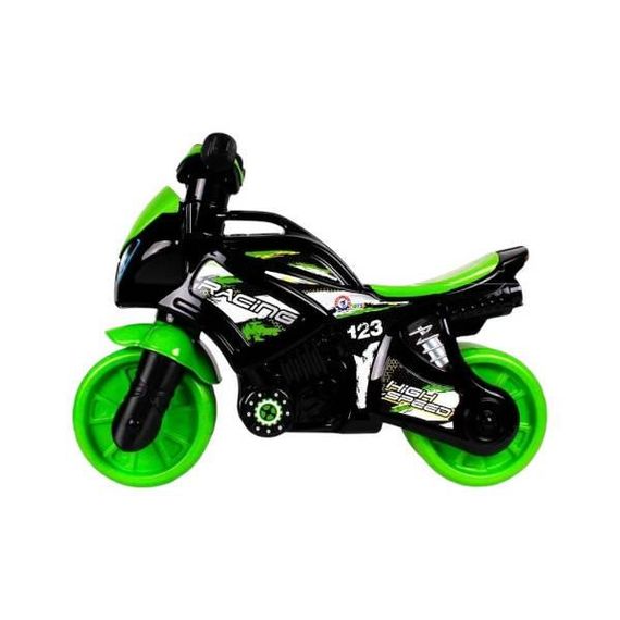 Толокар Мотоцикл Беговел Technok Toys 6474 Салатовий з чорним