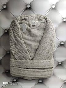 Халат чоловічий Pupilla Karen Bej Махра Мікрокоттон