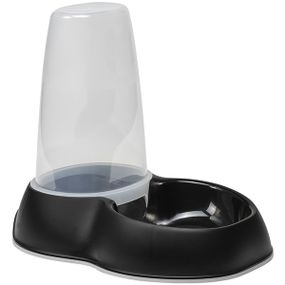 Кормушка автоматическая для сухого корма или воды Moderna Sensiflo, 1.5 л, черная