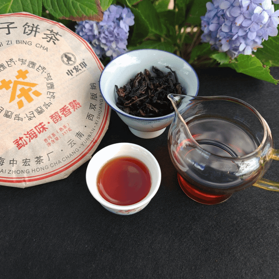 Китайський чорний чай Шу Пуер Menghai Brown Mountain з давніх дерев  357г, 2022 рік HELLOYOUNG 2699922720945 | Зображення 5