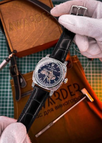 Чоловічий годинник Awarder 021-3D Де би не був Silver-Black Модель: 1202-0207 | Зображення 2