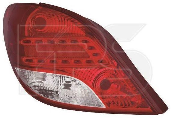 Фонарь задний левый Peugeot 207 '09-12 (3/5 DOOR HB) (DEPO) + LED