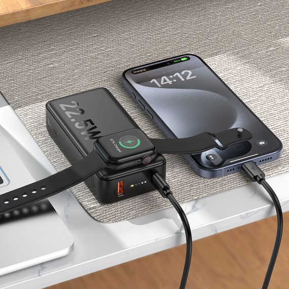 Power Bank Hoco Q27B Jewel 10000mAh з магнітним зарядним пристроєм для смарт-годинників 22.5W+PD20W (47013-Q27B_601) | Зображення 5