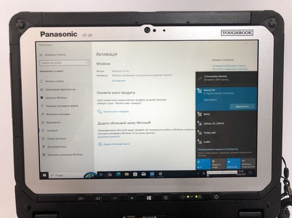 Защищенный нетбук-трансформер Panasonic Toughbook CF-20 MK2 / 10.1" (1920x1200) IPS Touch / Intel Core i5-7Y57 (2 (4) ядра по 1.2 - 3.3 GHz) / 8 GB DDR3 / 256 GB SSD / Intel HD Graphics 615 / WebCam / Win 10 Pro б/у + Подарок Флеш-накопитель Kingston 64GB | Зображення 9