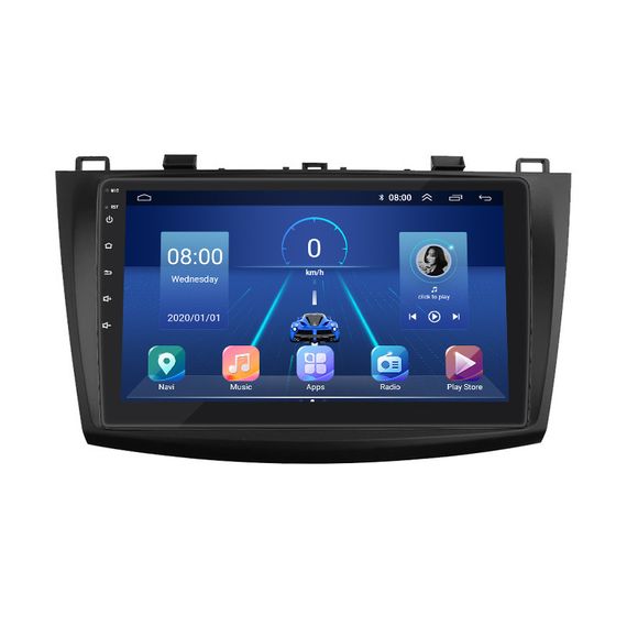Штатная магнитола Lesko для Mazda 3 II (BL) Рестайлинг 2011-2013 экран 9" 2/32Gb/ 4G Wi-Fi Premium GPS Андроид