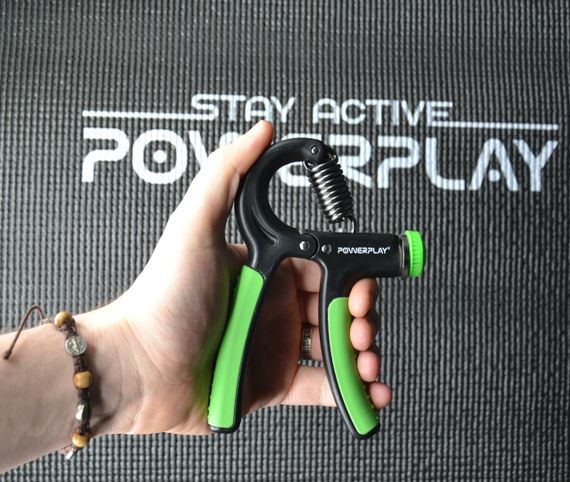 Еспандер кистьовий PowerPlay PP-4323 з регульованим навантаженням 10-40 кг. Strength Grip Чорно-зелений | Зображення 5