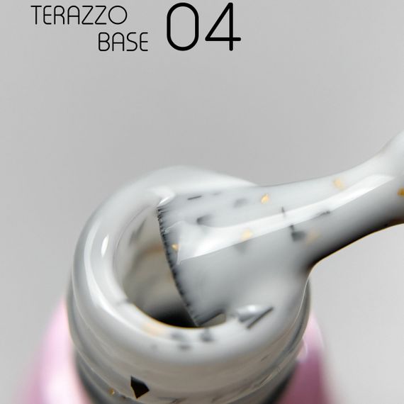 База для гель-лаку Toki-Toki Terazzo Base TR04 с поталью 5мл | Зображення 1