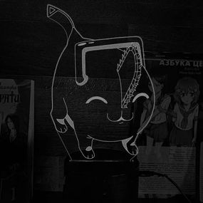 Акриловий світильник-нічник Chainsaw Man 2 білий tty-n002295