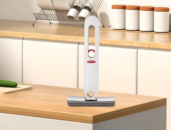 Портативная мини - швабра MINI MOP с автоотжимом, легкая, для уборки дома, авто | Зображення 4