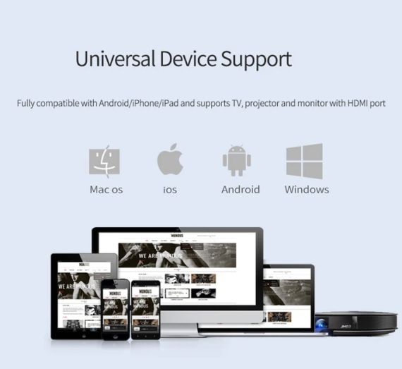 Беспроводной мультимедийный WIFI HDMI адаптер медиаплеер Mirascreen Mirroring Chromecast | Зображення 5