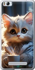 Чохол на Xiaomi Mi4c Білий кіт "5646t-178-2448"