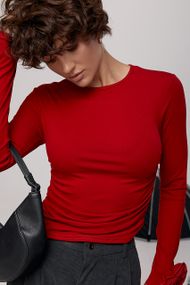 Еластичний лонг з трояндами - темно-червоний цвет, ONE SIZE (є розміри)