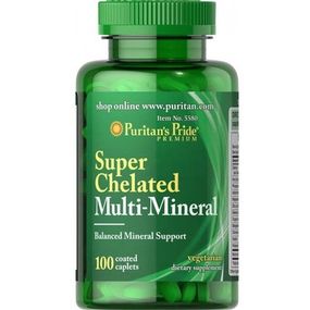 Мультимінеральний комплекс Puritan's Pride Super Chelated Multi Mineral 100 Caplets